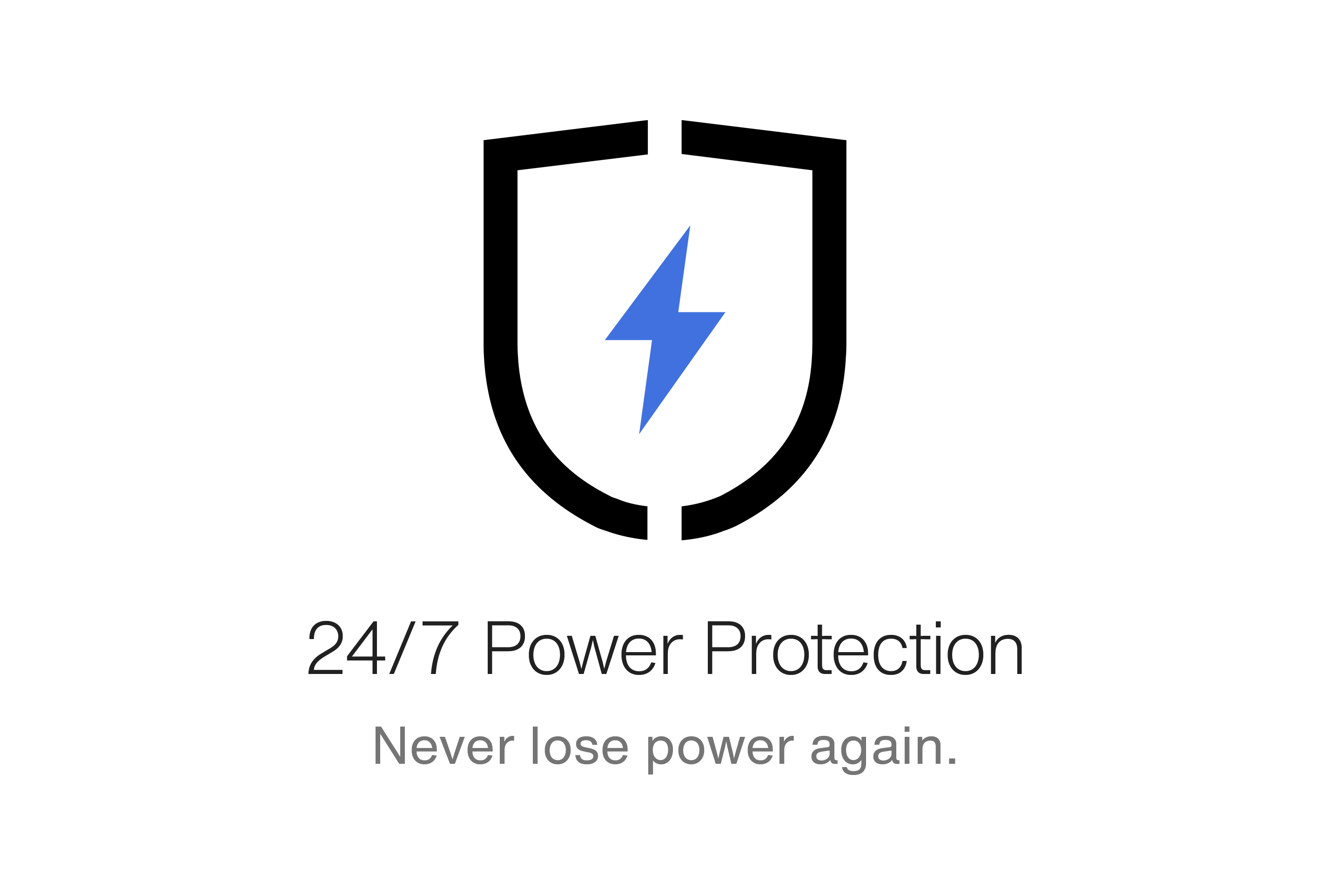 HE - Black and blue graphic to represent 24/7 power.
DAM # aae41041